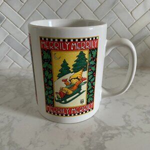 Vintage Mary Engelbreit Christmas Coffee Cup